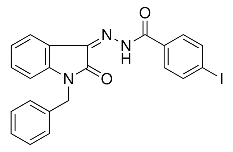 Sigma-Aldrich 4-IODO-BENZOIC ACID (1-BENZYL-2-OXO-1,2-DIHYDRO-INDOL-3-YLIDENE)-HYDRAZIDE,AldrichCPR