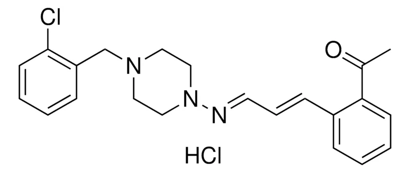 Sigma-Aldrich 1(2-(3-(4-(2-CL-BENZYL)-PIPERAZIN-1-YLIMINO)-PROPENYL)PH)ETHANONE, HYDROCHLORIDE,AldrichCPR