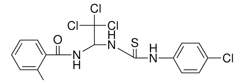 Sigma-Aldrich 2-METHYL-N-(2,2,2-TRICHLORO-1-(3-(4-CHLORO-PHENYL)-THIOUREIDO)-ETHYL)-BENZAMIDE,AldrichCPR