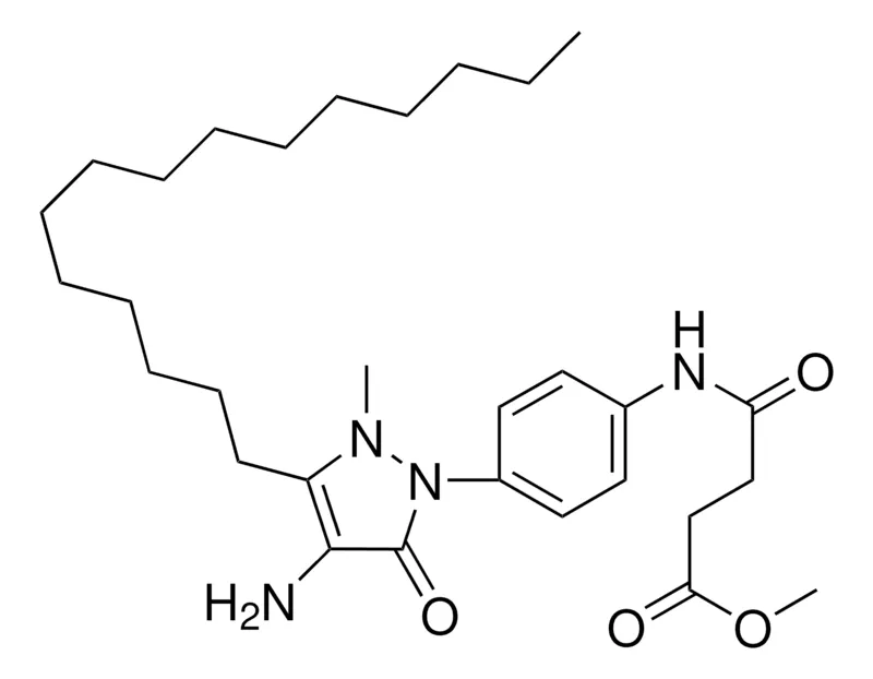 Sigma-Aldrich METHYL4'-(4-AMINO-2-METHYL-5-OXO-3-PENTADECYL-3-PYRAZOLIN-1-YL)-SUCCINANILATE,AldrichCPR