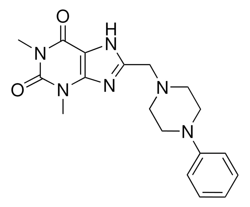 Sigma-Aldrich 1,3-DIMETHYL-8-((4-PHENYL-1-PIPERAZINYL)METHYL)-3,7-DIHYDRO-1H-PURINE-2,6-DIONE，AldrichCPR