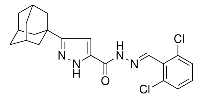 Sigma-Aldrich 5-ADAMANTAN-1-YL-2H-PYRAZOLE-3-CARBOXYLIC ACID (2,6-DI-CL-BENZYLIDENE)-HYDRAZIDE,AldrichCPR