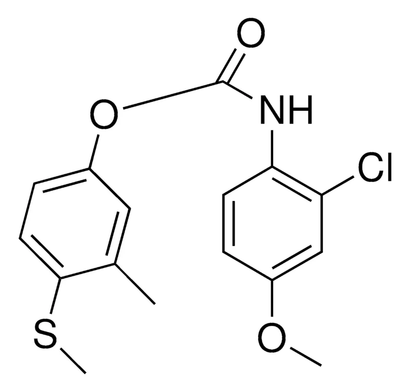 Sigma-Aldrich 3-METHYL-4-(METHYLTHIO)PHENYL N-(2-CHLORO-4-METHOXYPHENYL)CARBAMATE,AldrichCPR
