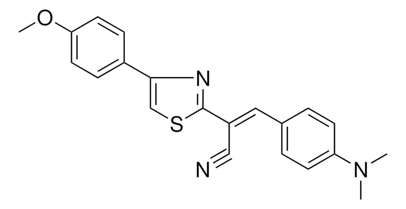 Sigma-Aldrich 3-(4-DIMETHYLAMINO-PHENYL)-2-(4-(4-METHOXY-PHENYL)-THIAZOL-2-YL)-ACRYLONITRILE,AldrichCPR