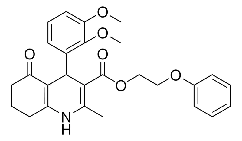 Sigma-Aldrich 2-PHENOXYETHYL 4-(2,3-DIMETHOXYPHENYL)-2-METHYL-5-OXO-1,4,5,6,7,8-HEXAHYDRO-3-QUINOLINECARBOXYLATE，AldrichCPR