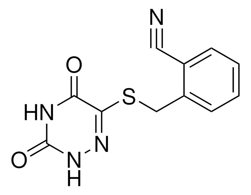 Sigma-Aldrich 2-(((3,5-DIOXO-2,3,4,5-TETRAHYDRO-1,2,4-TRIAZIN-6-YL)THIO)METHYL)BENZONITRILE,AldrichCPR
