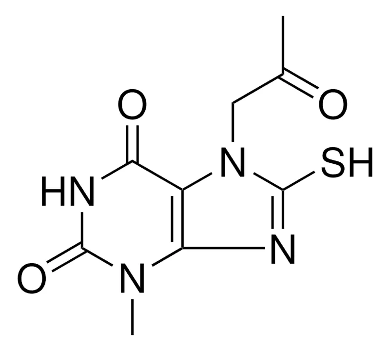 Sigma-Aldrich 8-MERCAPTO-3-METHYL-7-(2-OXOPROPYL)-3,7-DIHYDRO-1H-PURINE-2,6-DIONE,AldrichCPR