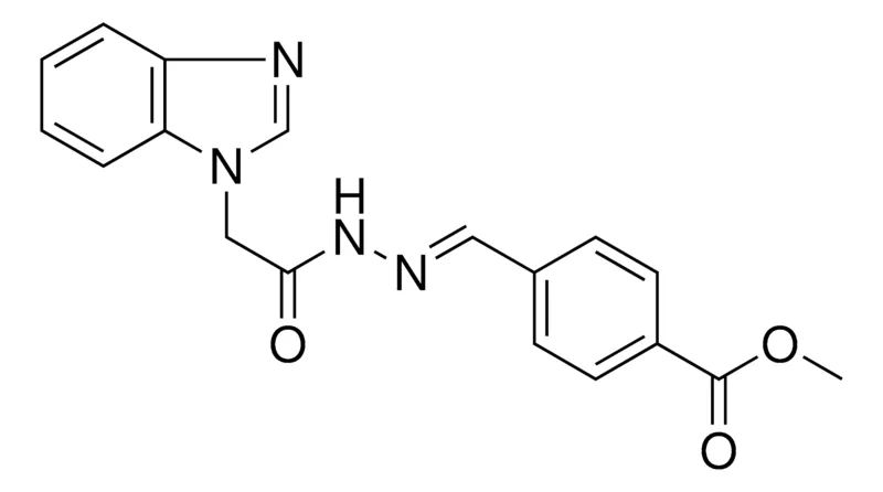 Sigma-Aldrich 4-((BENZOIMIDAZOL-1-YL-ACETYL)-HYDRAZONOMETHYL)-BENZOIC ACID METHYL ESTER,AldrichCPR