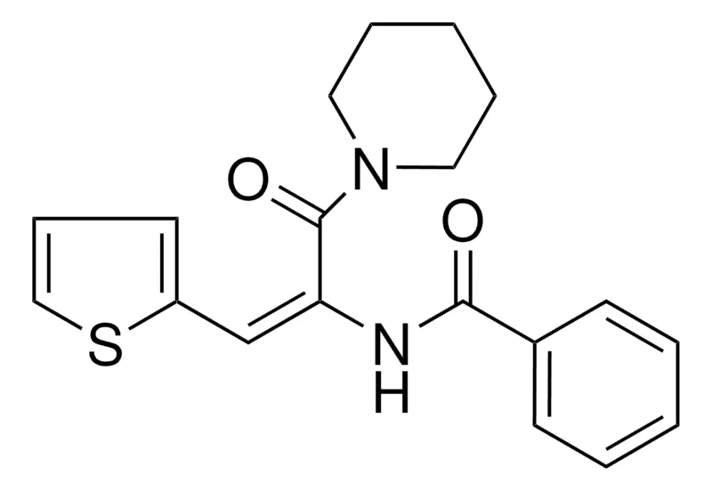 Sigma-Aldrich N-(1-(PIPERIDINE-1-CARBONYL)-2-THIOPHEN-2-YL-VINYL)-BENZAMIDE,AldrichCPR