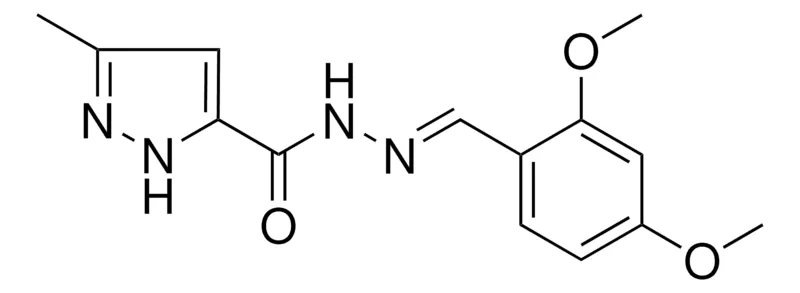 Sigma-Aldrich 5-METHYL-2H-PYRAZOLE-3-CARBOXYLIC ACID (2,4-DIMETHOXY-BENZYLIDENE)-HYDRAZIDE,AldrichCPR