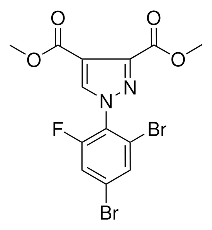Sigma-Aldrich DIMETHYL 1-(2,4-DIBROMO-6-FLUOROPHENYL)-1H-PYRAZOLE-3,4-DICARBOXYLATE,AldrichCPR