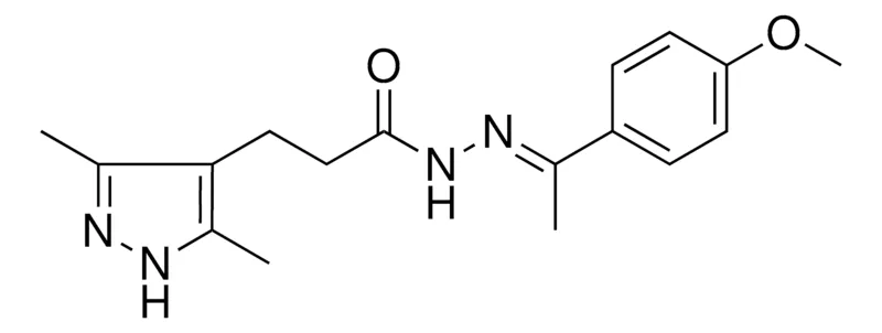 Sigma-Aldrich 3-(3,5-DI-ME-1H-PYRAZOL-4-YL)-PROPIONIC ACID (1-(4-MEO-PH)-ETHYLIDENE)-HYDRAZIDE,AldrichCPR