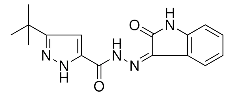 Sigma-Aldrich 5-TERT-BU-2H-PYRAZOLE-3-CARBOXYLIC ACID (2-OXO-1,2-2H-INDOL-3-YLIDENE)-HYDRAZIDE,AldrichCPR