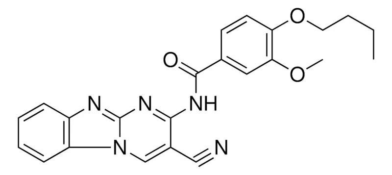 Sigma-Aldrich 4-BUTOXY-N-(3-CYANOPYRIMIDO(1,2-A)BENZIMIDAZOL-2-YL)-3-METHOXYBENZAMIDE,AldrichCPR