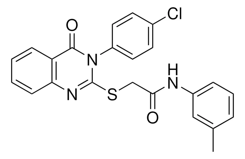 Sigma-Aldrich 2-((3-(4-CHLORO-PH)-4-OXO-3,4-DIHYDRO-2-QUINAZOLINYL)THIO)-N-(3-ME-PH)ACETAMIDE,AldrichCPR