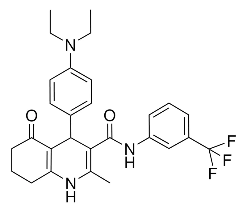 Sigma-Aldrich 4-[4-(DIETHYLAMINO)PHENYL]-2-METHYL-5-OXO-N-[3-(TRIFLUOROMETHYL)PHENYL]-1,4,5,6,7,8-HEXAHYDRO-3-QUINOLINECARBOXAMIDE，AldrichCPR