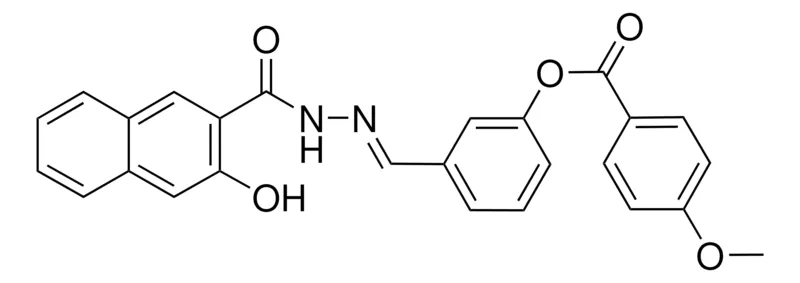 Sigma-Aldrich 3-(2-(3-HYDROXY-2-NAPHTHOYL)CARBOHYDRAZONOYL)PHENYL 4-METHOXYBENZOATE,AldrichCPR