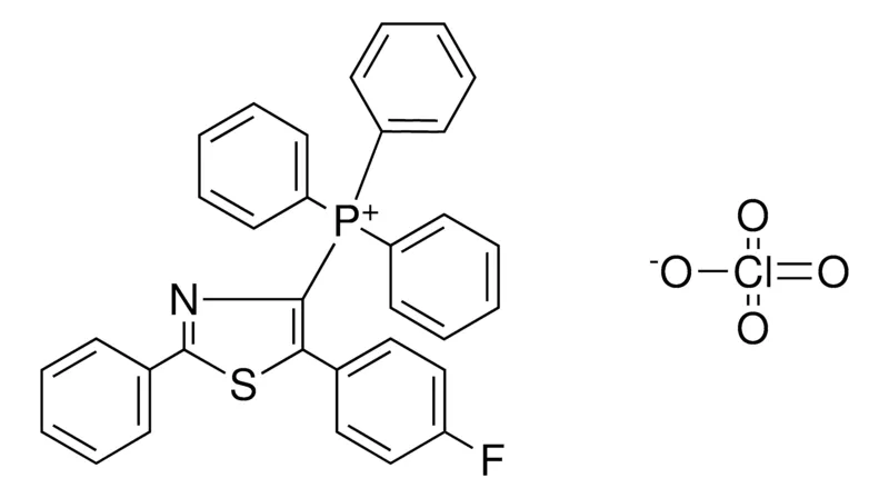 Sigma-Aldrich (5-(4-FLUORO-PHENYL)-2-PHENYL-THIAZOL-4-YL)-TRIPHENYL-PHOSPHONIUM, PERCHLORATE,AldrichCPR