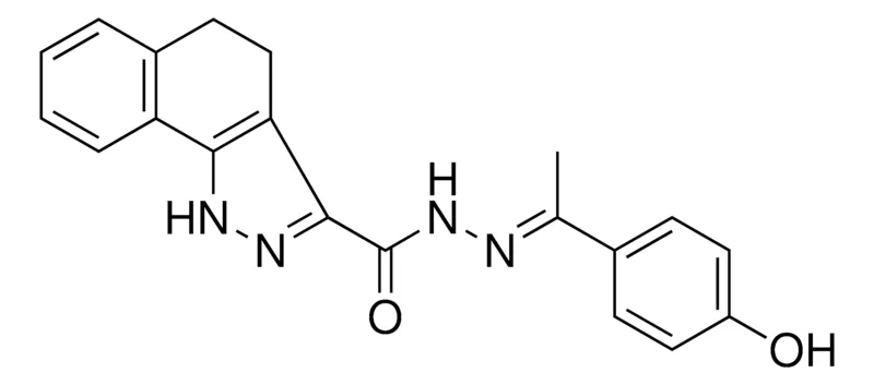 Sigma-Aldrich 4,5DIHYDRO-1H-BENZO(G)INDAZOLE-3-CARBOXYLIC ACID (1(4-HO-PH)ETHYLIDENE)HYDRAZIDE，AldrichCPR