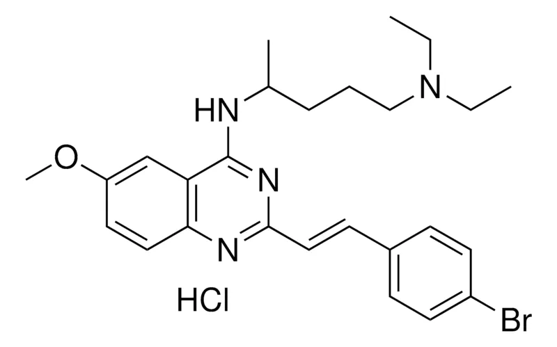 Sigma-Aldrich N(4)-{2-[(E)-2-(4-BROMOPHENYL)ETHENYL]-6-METHOXY-4-QUINAZOLINYL}-N(1),N(1)-DIETHYL-1,4-PENTANEDIAMINE HYDROCHLORIDE，AldrichCPR