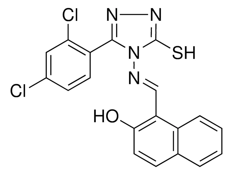 Sigma-Aldrich 1-(((3-(2,4-DICHLORO-PH)-5-MERCAPTO-4H-1,2,4-TRIAZOL-4-YL)IMINO)ME)-2-NAPHTHOL,AldrichCPR