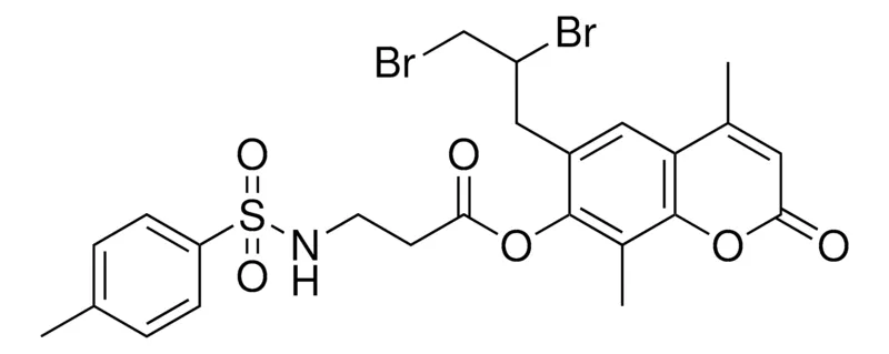 Sigma-Aldrich 6-(2,3-DIBROMOPROPYL)-4,8-DIMETHYL-2-OXO-2H-CHROMEN-7-YL 3-{[(4-METHYLPHENYL)SULFONYL]AMINO}PROPANOATE，AldrichCPR