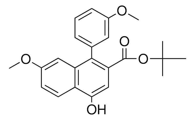 Sigma-Aldrich 4-HO-7-MEO-1-(3-METHOXY-PHENYL)-NAPHTHALENE-2-CARBOXYLIC ACID TERT-BUTYL ESTER,AldrichCPR