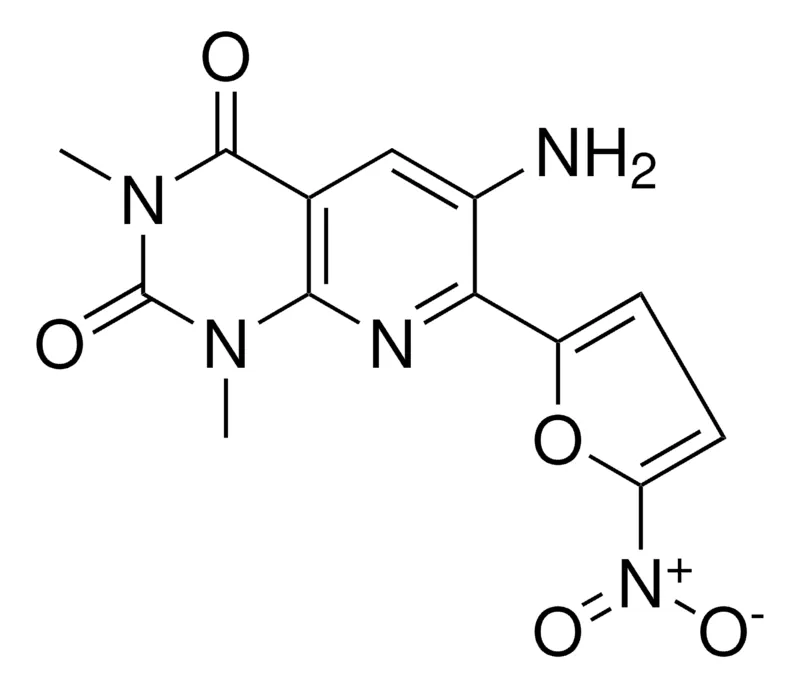 Sigma-Aldrich 6-AMINO-1,3-DIMETHYL-7-(5-NITRO-2-FURYL)PYRIDO(2,3-D)PYRIMIDINE-2,4(1H,3H)-DIONE,AldrichCPR