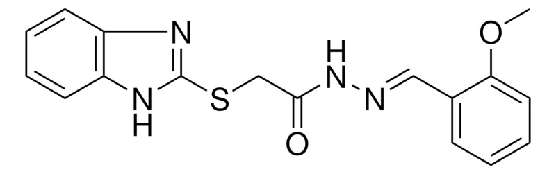 Sigma-Aldrich 2-(1H-BENZOIMIDAZOL-2-YLSULFANYL)-ACETIC ACID (2-METHOXY-BENZYLIDENE)-HYDRAZIDE，AldrichCPR