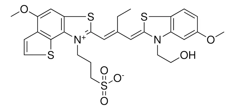 Sigma-Aldrich 3-(2-{(1E)-2-[(Z)-(3-(2-HYDROXYETHYL)-5-METHOXY-1,3-BENZOTHIAZOL-2(3H)-YLIDENE)METHYL]-1-BUTENYL}-5-METHOXYTHIENO[2,3-E][1,3]BENZOTHIAZOL-1-IUM-1-YL)-1-PROPANESULFONATE，AldrichCPR