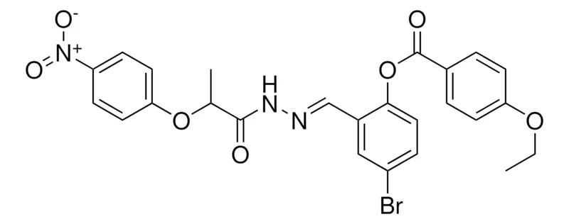 Sigma-Aldrich 4-BR-2-(2-(2-(4-NITROPHENOXY)PROPANOYL)CARBOHYDRAZONOYL)PHENYL 4-ETHOXYBENZOATE,AldrichCPR