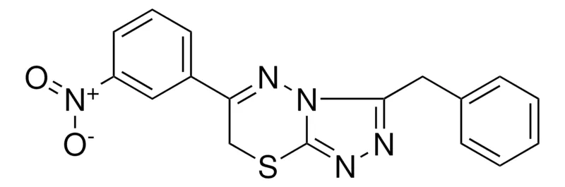 Sigma-Aldrich 3-BENZYL-6-(3-NITROPHENYL)-7H-(1,2,4)TRIAZOLO(3,4-B)(1,3,4)THIADIAZINE,AldrichCPR