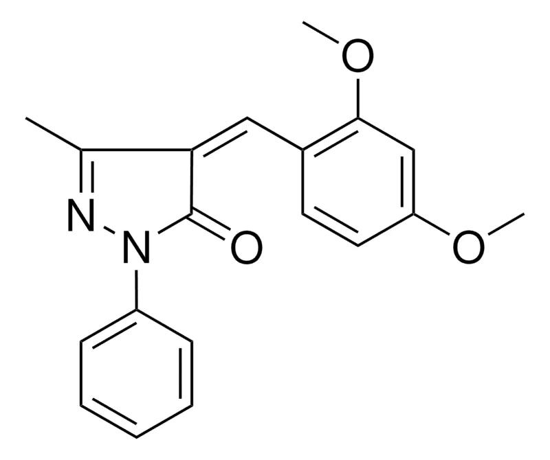 Sigma-Aldrich 4-(2,4-DIMETHOXY-BENZYLIDENE)-5-METHYL-2-PHENYL-2,4-DIHYDRO-PYRAZOL-3-ONE,AldrichCPR