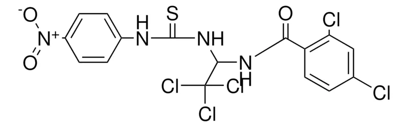 Sigma-Aldrich 2,4-DICHLORO-N-(2,2,2-TRICHLORO-1-(3-(4-NITRO-PH)-THIOUREIDO)-ETHYL)-BENZAMIDE,AldrichCPR