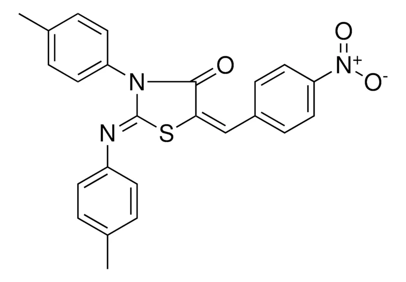 Sigma-Aldrich 5-(4-NITRO-BENZYLIDENE)-3-P-TOLYL-2-P-TOLYLIMINO-THIAZOLIDIN-4-ONE,AldrichCPR
