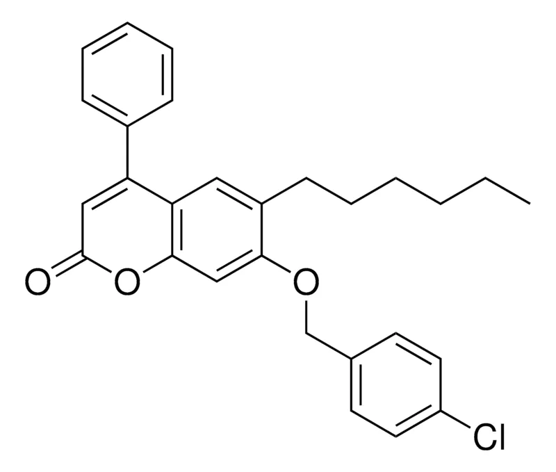 Sigma-Aldrich 7-(4-CHLORO-BENZYLOXY)-6-HEXYL-4-PHENYL-CHROMEN-2-ONE,AldrichCPR