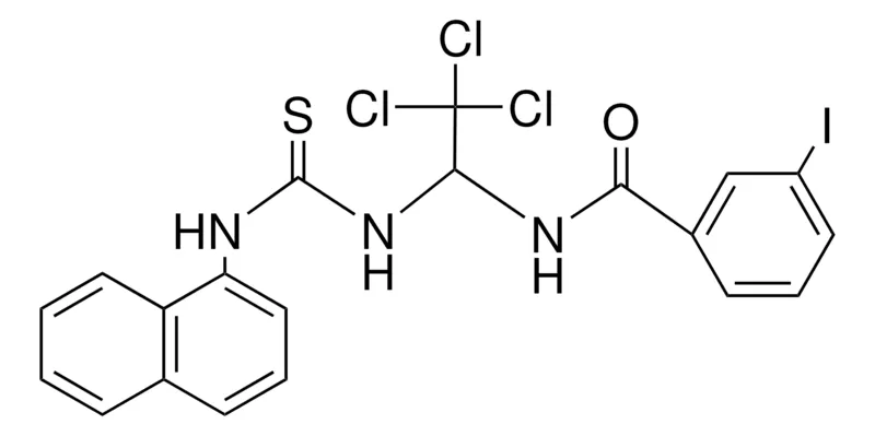 Sigma-Aldrich 3-IODO-N-(2,2,2-TRICHLORO-1-(3-NAPHTHALEN-1-YL-THIOUREIDO)-ETHYL)-BENZAMIDE,AldrichCPR