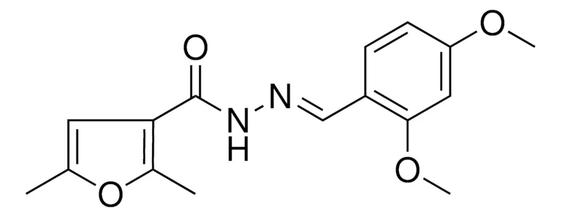 Sigma-Aldrich 2,5-DIMETHYL-FURAN-3-CARBOXYLIC ACID (2,4-DIMETHOXY-BENZYLIDENE)-HYDRAZIDE,AldrichCPR
