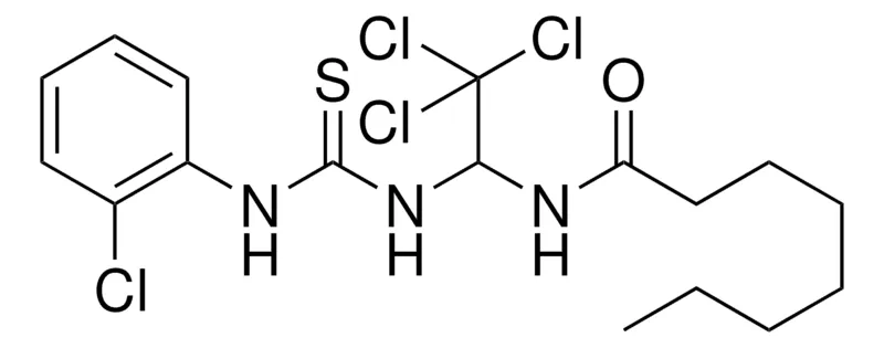 Sigma-Aldrich OCTANOIC ACID (2,2,2-TRICHLORO-1-(3-(2-CHLORO-PHENYL)-THIOUREIDO)-ETHYL)-AMIDE,AldrichCPR