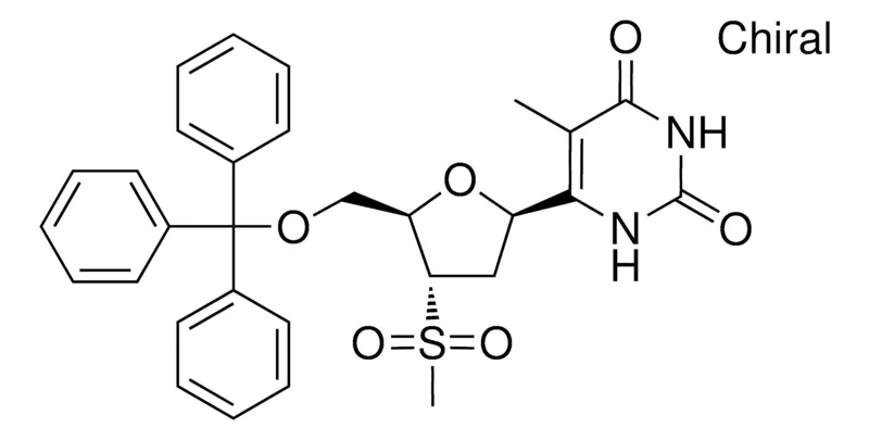 Sigma-Aldrich 6-(4-METHANESULFONYL-5-TRITYLOXYMETHYL-4H-FURAN-YL)-5-ME-1H-PYRIMIDINE-2,4-DIONE,AldrichCPR