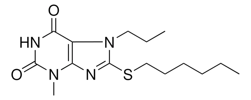 Sigma-Aldrich 8-HEXYLSULFANYL-3-METHYL-7-PROPYL-3,7-DIHYDRO-PURINE-2,6-DIONE,AldrichCPR