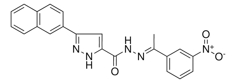 Sigma-Aldrich 3-(2-NAPHTHYL)-N'-[(E)-1-(3-NITROPHENYL)ETHYLIDENE]-1H-PYRAZOLE-5-CARBOHYDRAZIDE，AldrichCPR
