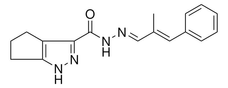 Sigma-Aldrich 1,4,5,6-4H-CYCLOPENTAPYRAZOLE-3-CARBOXYLIC ACID (2-ME-3-PH-ALLYLIDENE)-HYDRAZIDE,AldrichCPR