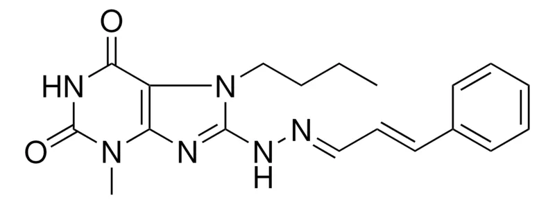 Sigma-Aldrich 7-BUTYL-3-ME-8-(N'-(3-PHENYL-ALLYLIDENE)-HYDRAZINO)-3,7-DIHYDRO-PURINE-2,6-DIONE,AldrichCPR