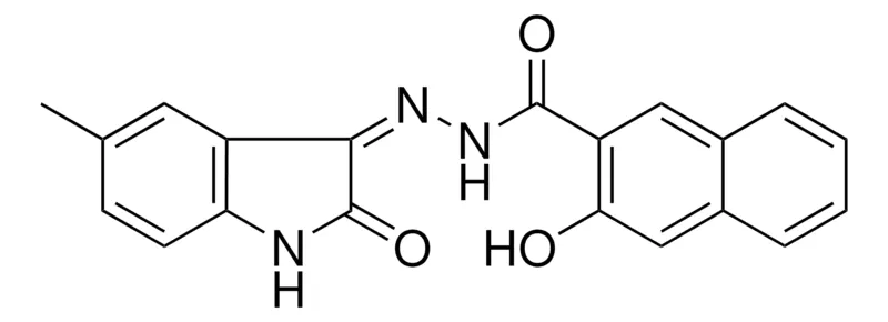 Sigma-Aldrich 3-HO-NAPHTHALENE-2-CARBOXYLIC ACID (5-ME-2-OXO-1,2-2H-INDOL-3-YLIDENE)-HYDRAZIDE,AldrichCPR