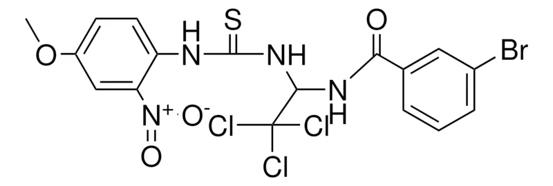 Sigma-Aldrich 3-BR-N-(2,2,2-TRICHLORO-1-(3-(4-MEO-2-NITRO-PHENYL)-THIOUREIDO)-ETHYL)-BENZAMIDE,AldrichCPR