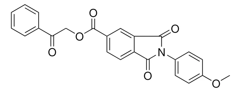 Sigma-Aldrich 2-OXO-2-PHENYLETHYL 2-(4-METHOXYPHENYL)-1,3-DIOXO-5-ISOINDOLINECARBOXYLATE,AldrichCPR