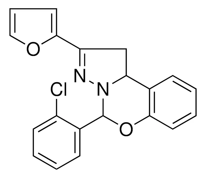 Sigma-Aldrich 4-(2-CL-PH)-2-FURAN-2-YL-1,9B-DIHYDRO-5-OXA-3,3A-DIAZA-CYCLOPENTA(A)NAPHTHALENE,AldrichCPR