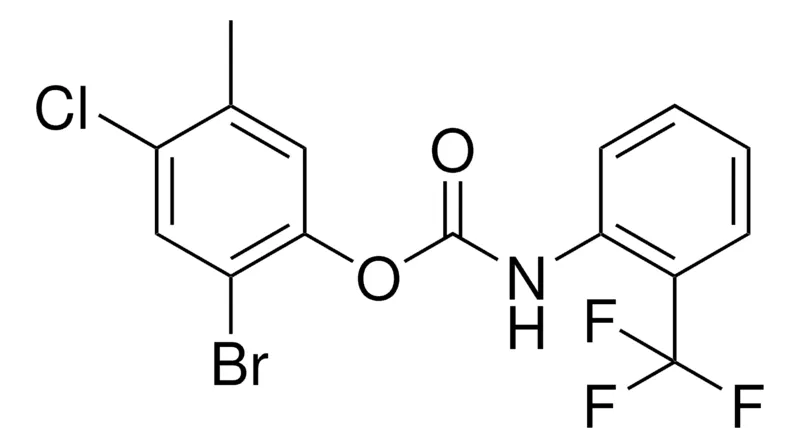 Sigma-Aldrich (2-BROMO-4-CHLORO-5-METHYL)PHENYL N-(2-(TRIFLUOROMETHYL)PHENYL)CARBAMATE,AldrichCPR