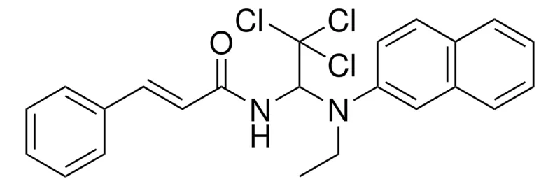 Sigma-Aldrich 3-PHENYL-N-(2,2,2-TRICHLORO-1-(ETHYL-NAPHTHALEN-2-YL-AMINO)-ETHYL)-ACRYLAMIDE,AldrichCPR
